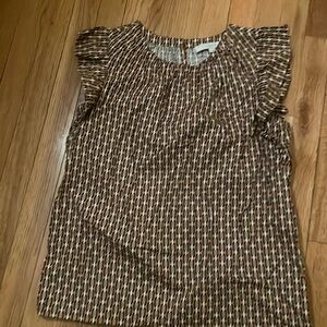 Loft Blouse Flutter Sleeves. Medium